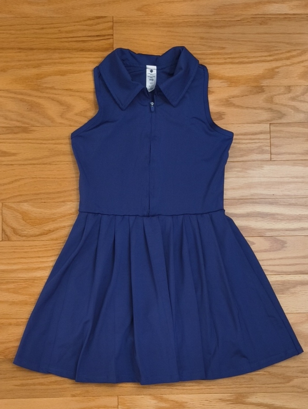 Yogalicious Purple Sleeveless Zip Pleated Dress/Romper Size  M/10 EUC